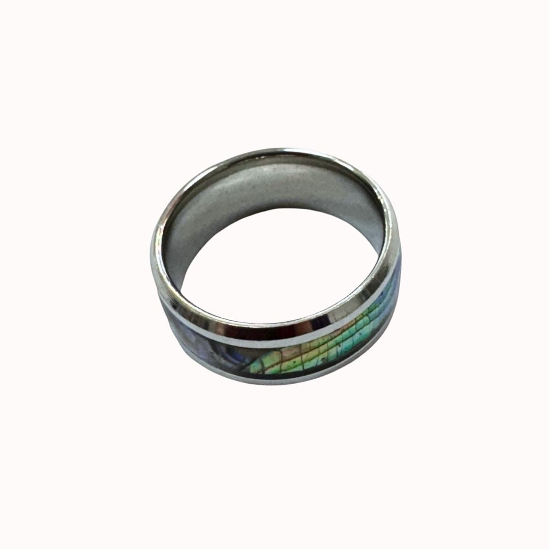 Anillo acero quirúrgico mujer 46