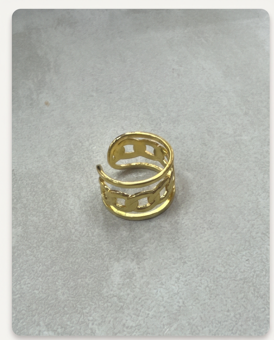 ANILLO DE ACERO DAMA PARA TODOS LOS TALLES