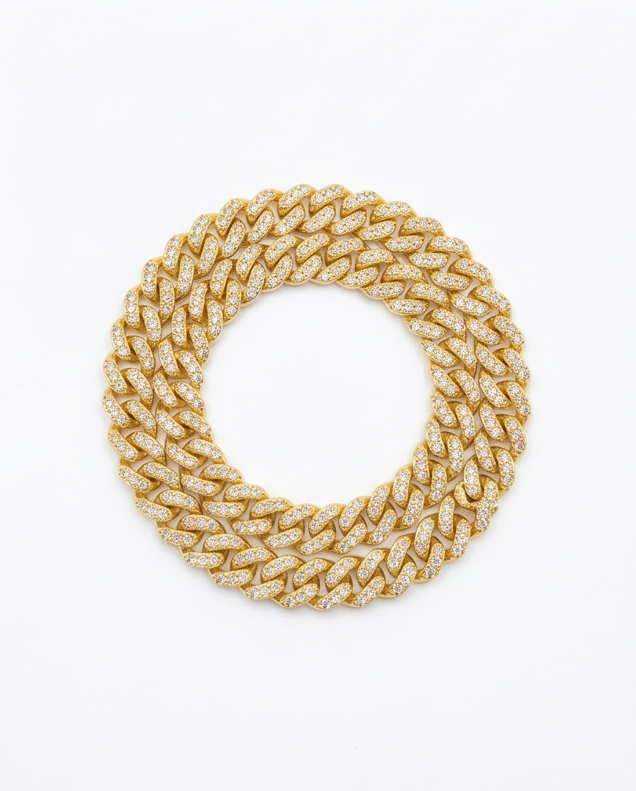 COLLAR CUBANO CON PIEDRAS