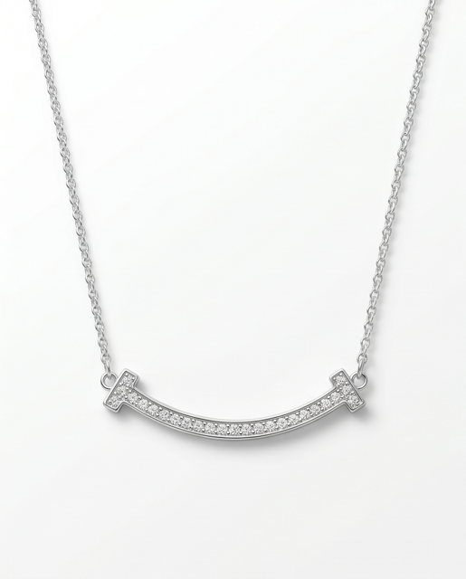 COLLAR EN FANTASIA CON DIJE Y CIRCONIAS