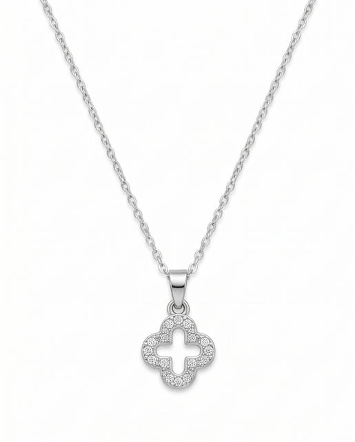 Collar enchapado con dije y Nacar