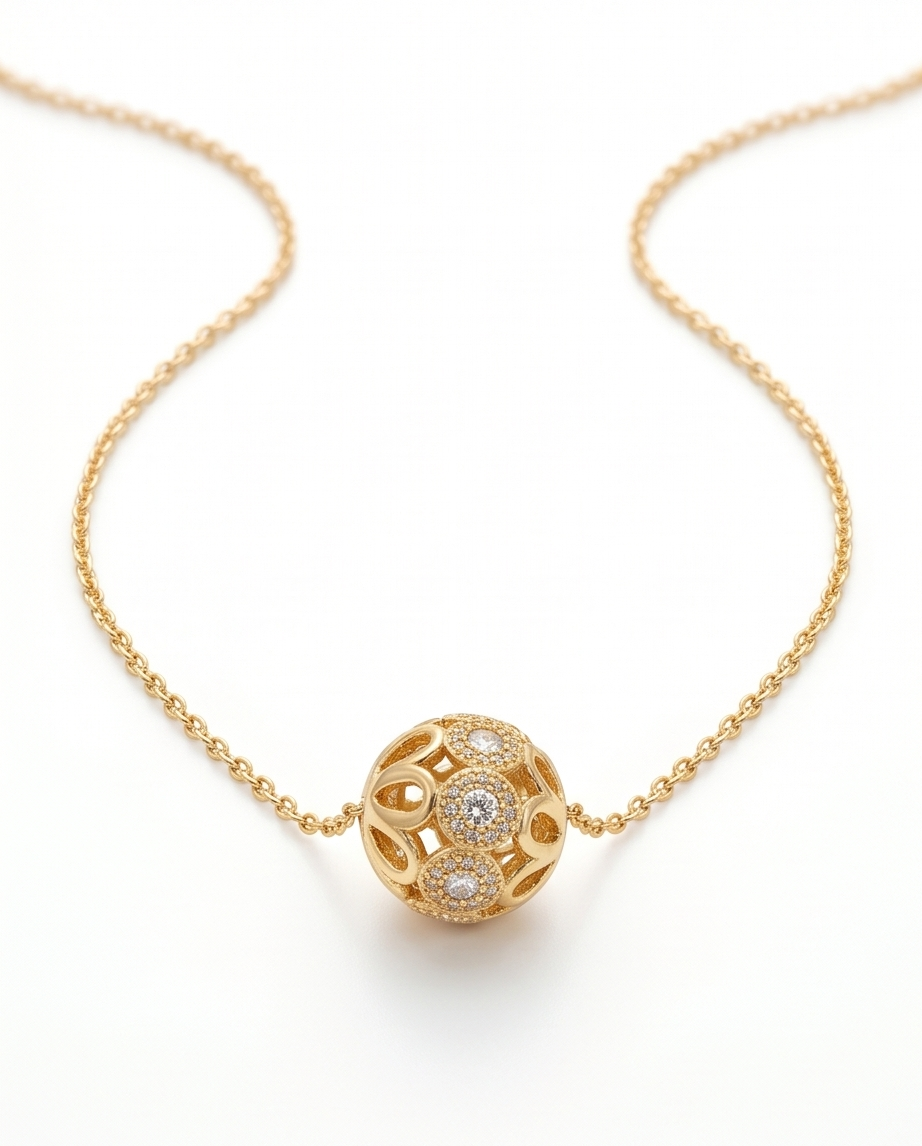 COLLAR CON DIJE ENCHAPADO