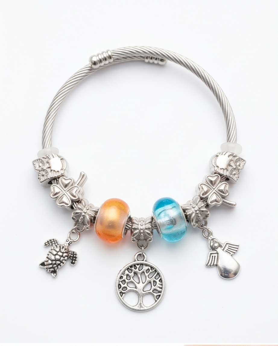 Pulsera de Dama con dijes 016