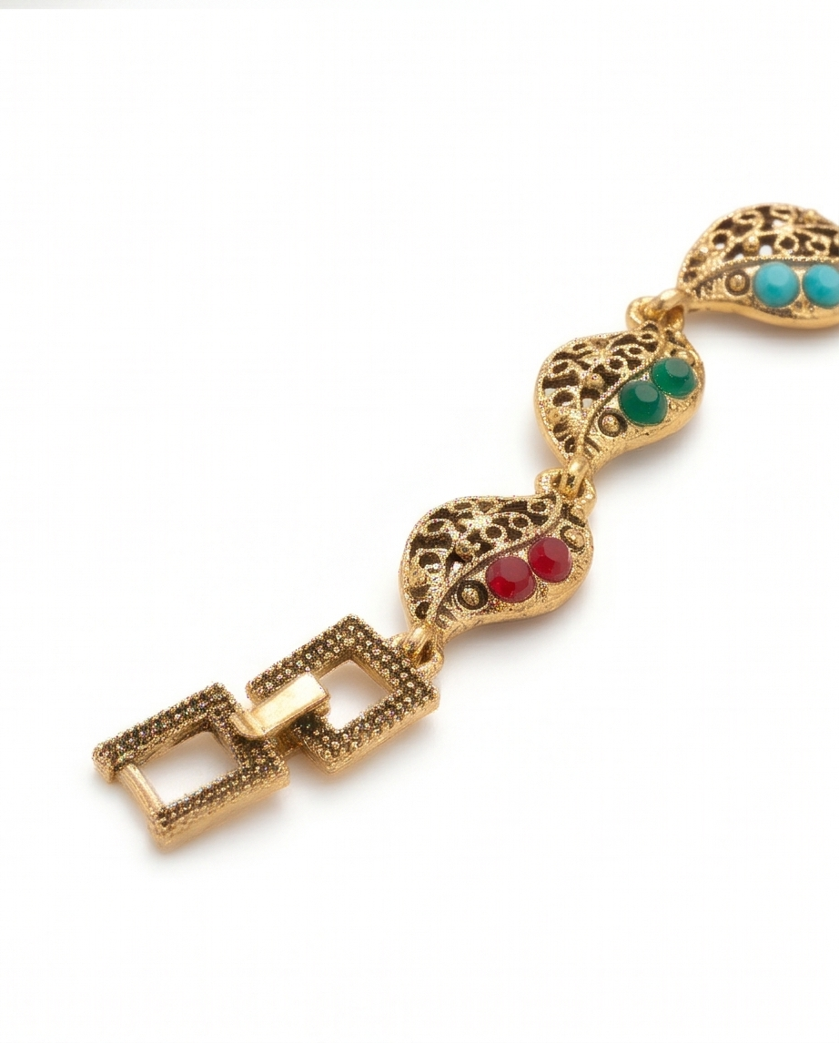 PULSERA DE BRONCE CON PIEDRAS