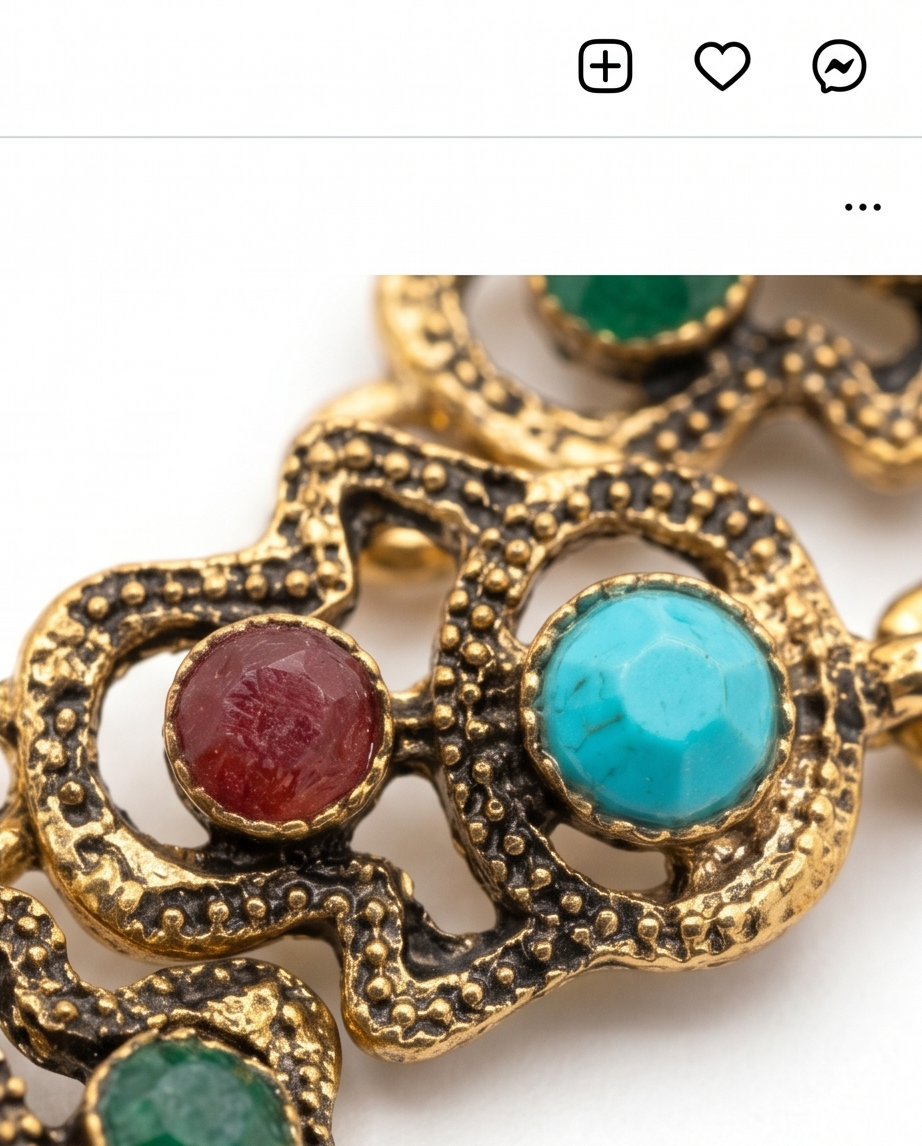 PULSERA DE BRONCE CON PIEDRAS