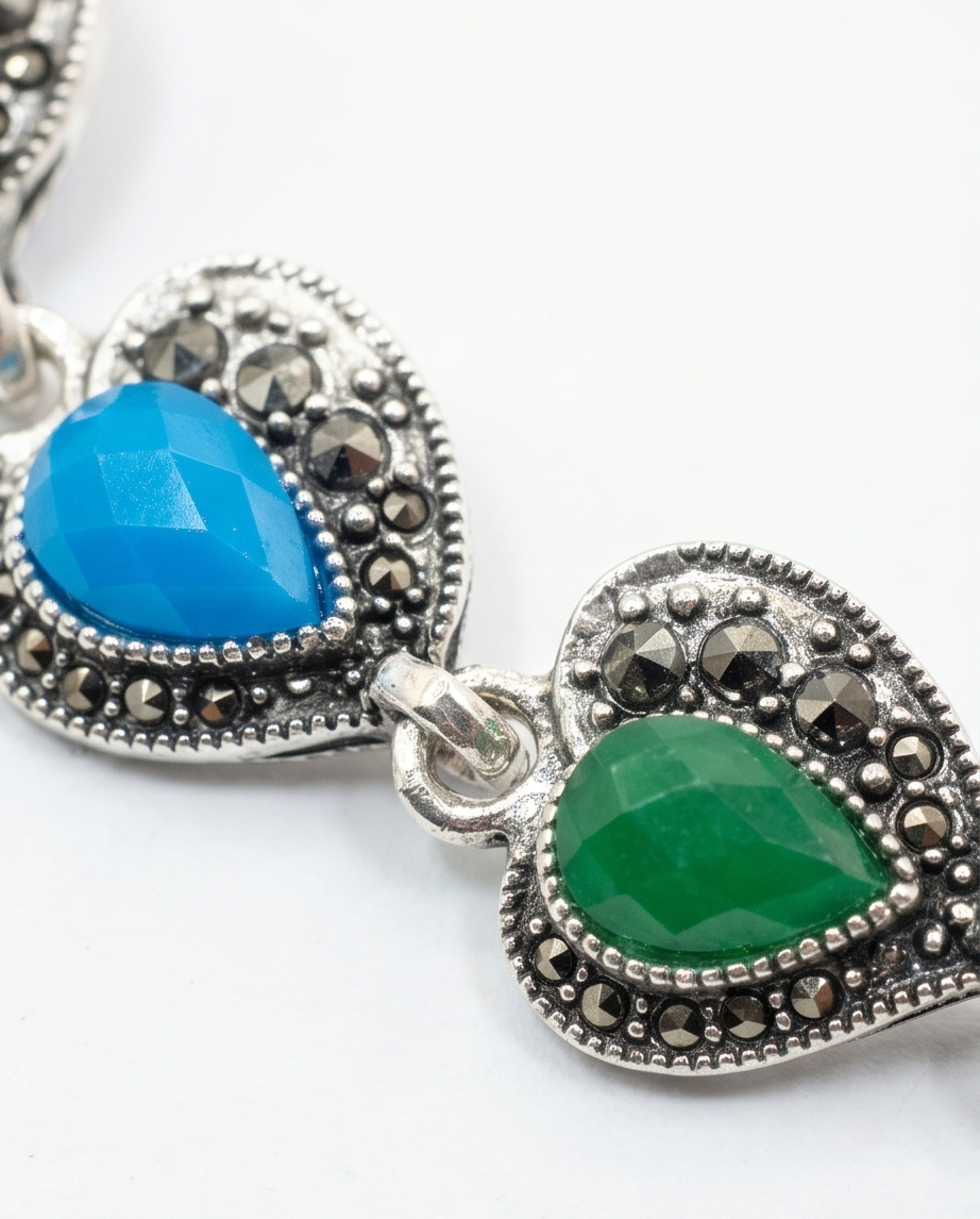 PULSERA DE BRONCE Y PIEDRAS