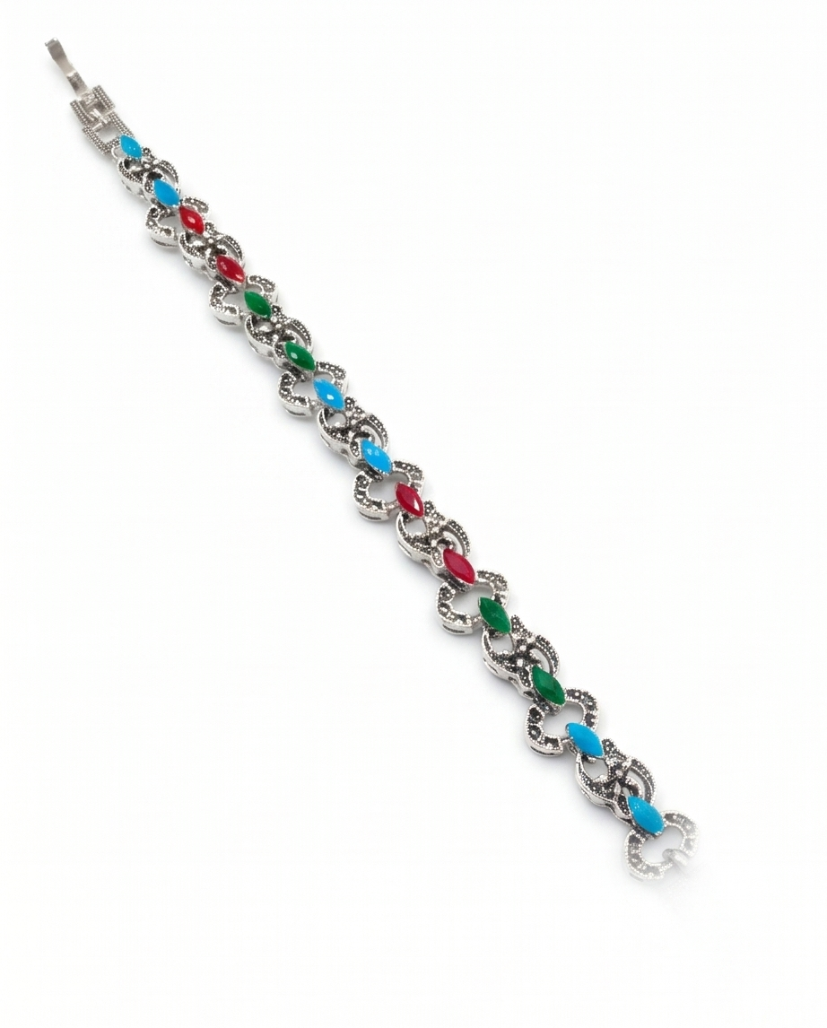 PULSERA DE BRONCE CON PIEDRAS
