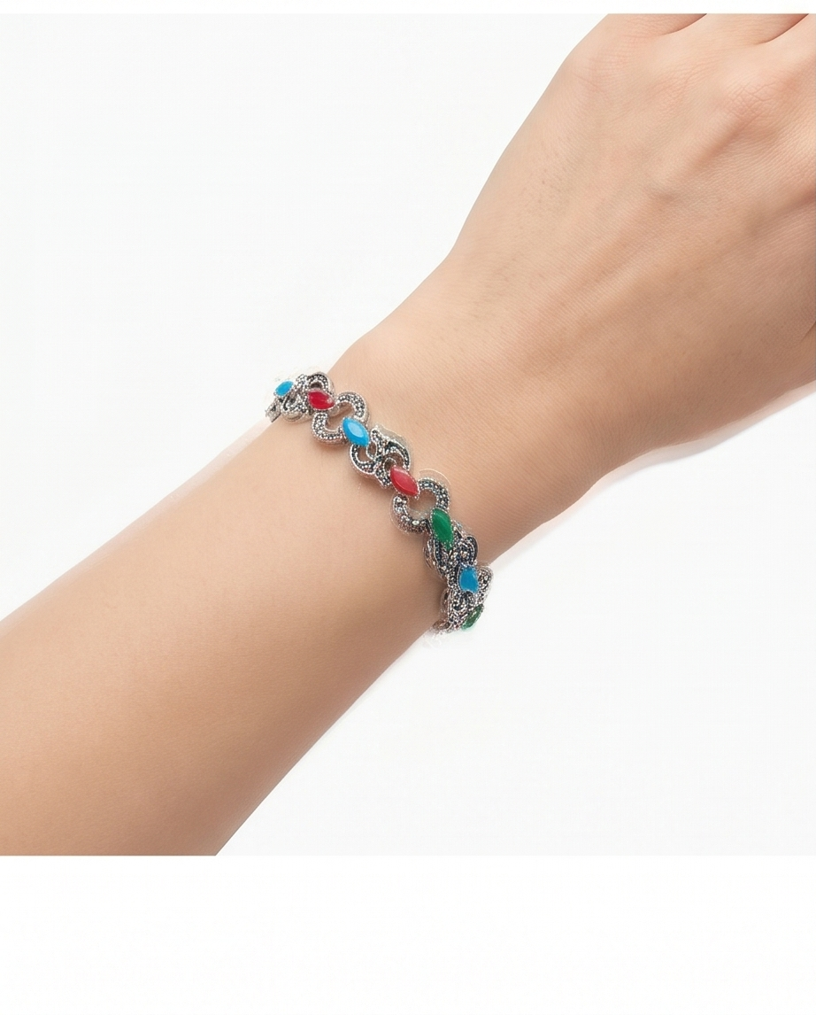 PULSERA DE BRONCE CON PIEDRAS