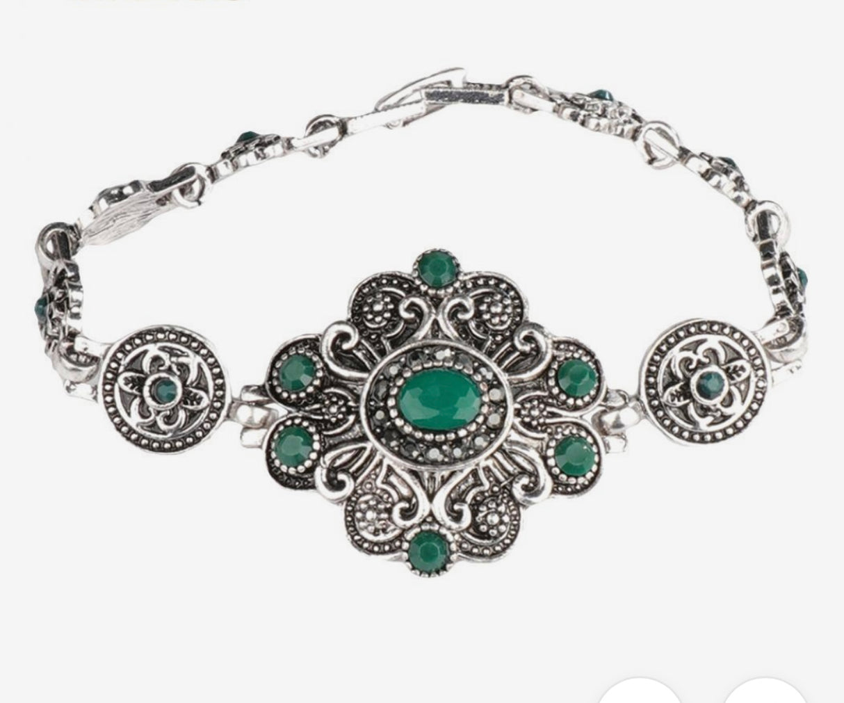 PULSERA DE BRONCE Y PIEDRAS