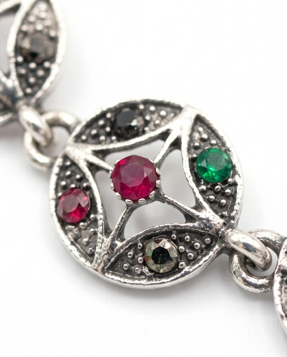 PULSERA DE BRONCE Y PIEDRAS