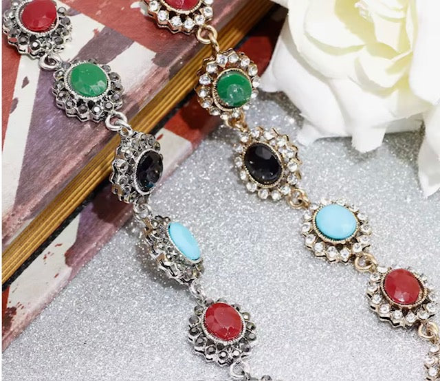 PULSERA DE BRONCE CON PIEDRAS