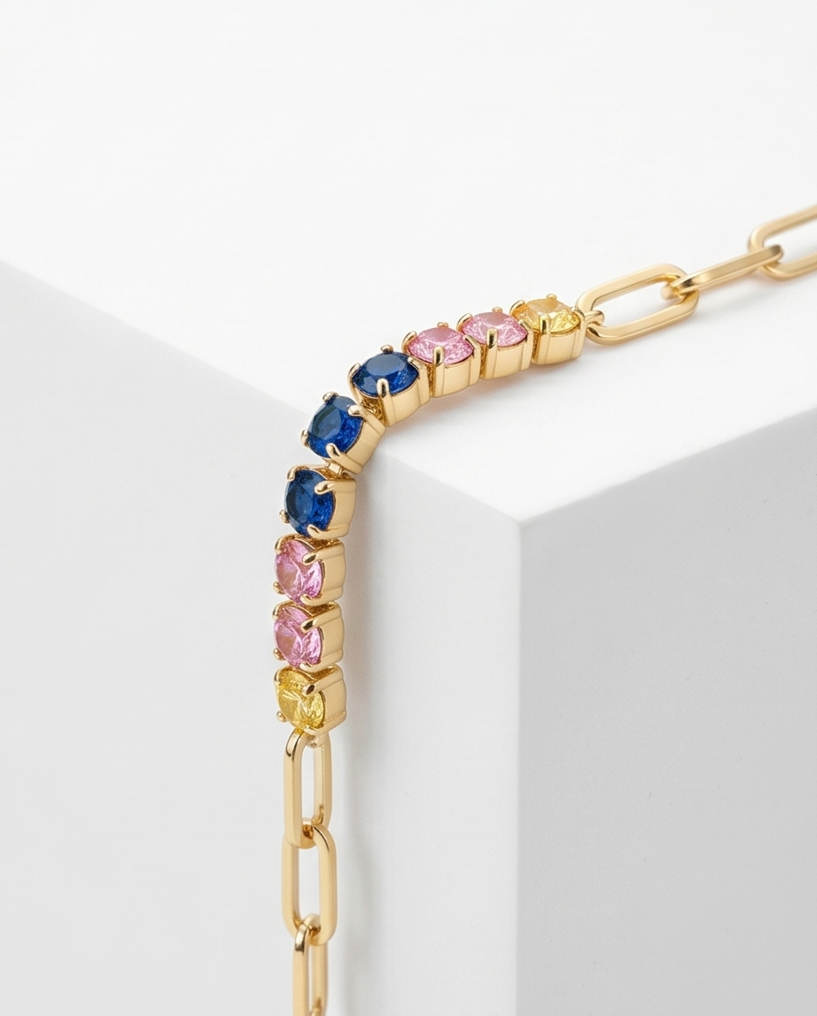 PULSERA CON PIEDRAS DAMA