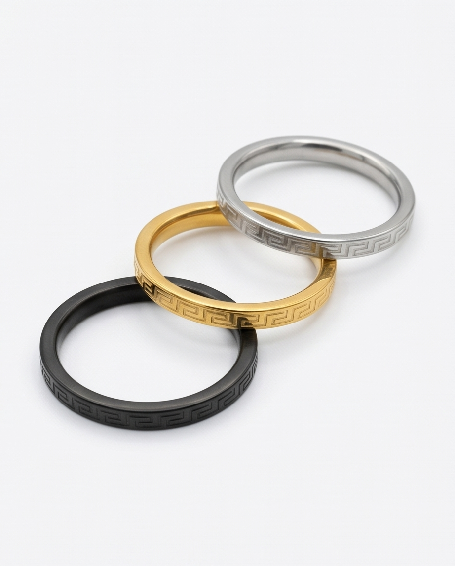 Anillo acero quirúrgico mujer 41