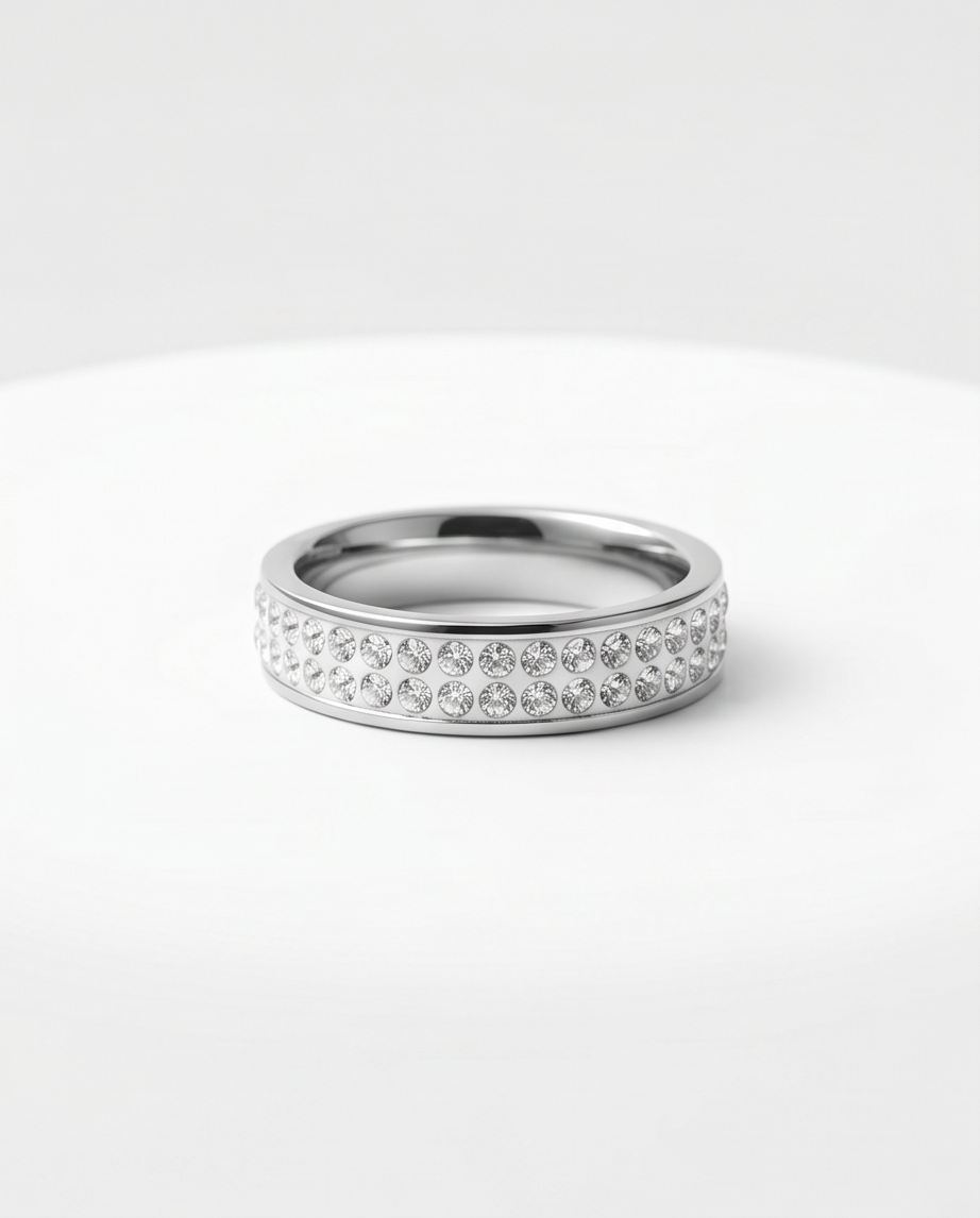Anillo acero quirúrgico mujer 45