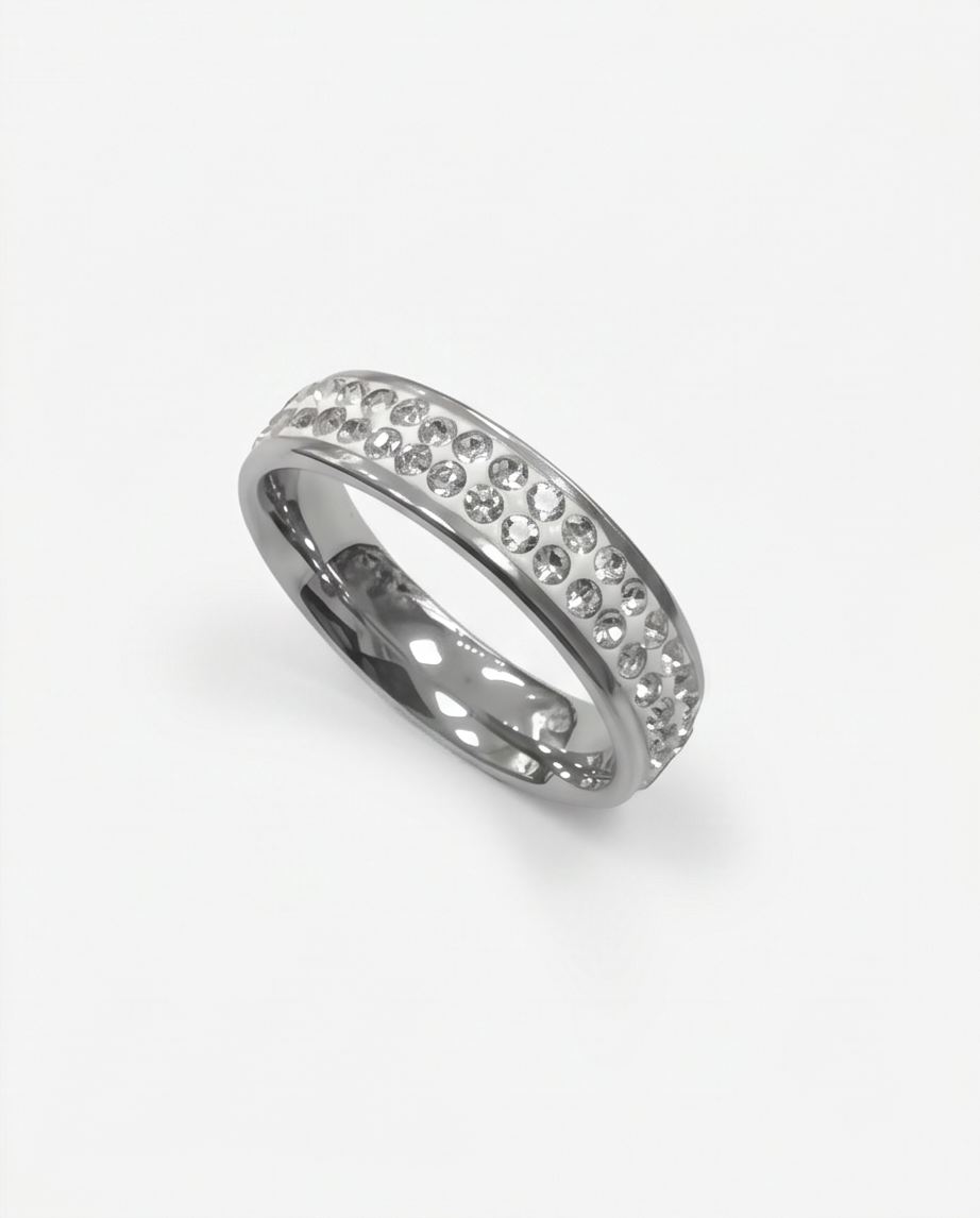Anillo acero quirúrgico mujer 45