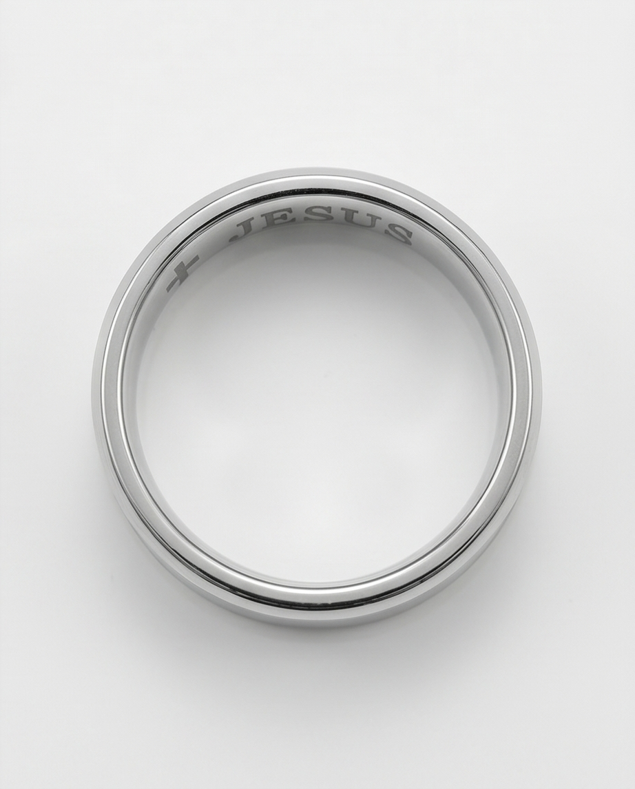 Anillo acero quirúrgico mujer 49