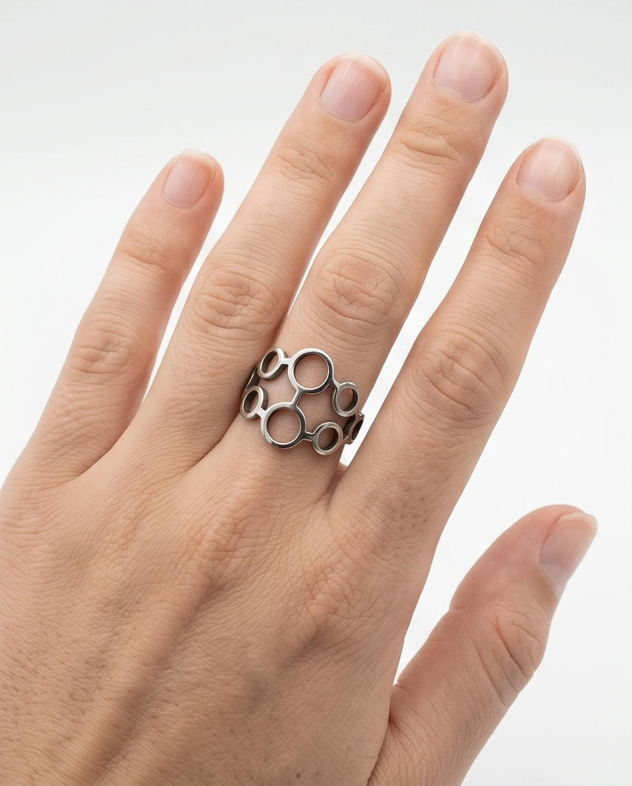 Anillo acero quirúrgico mujer 19