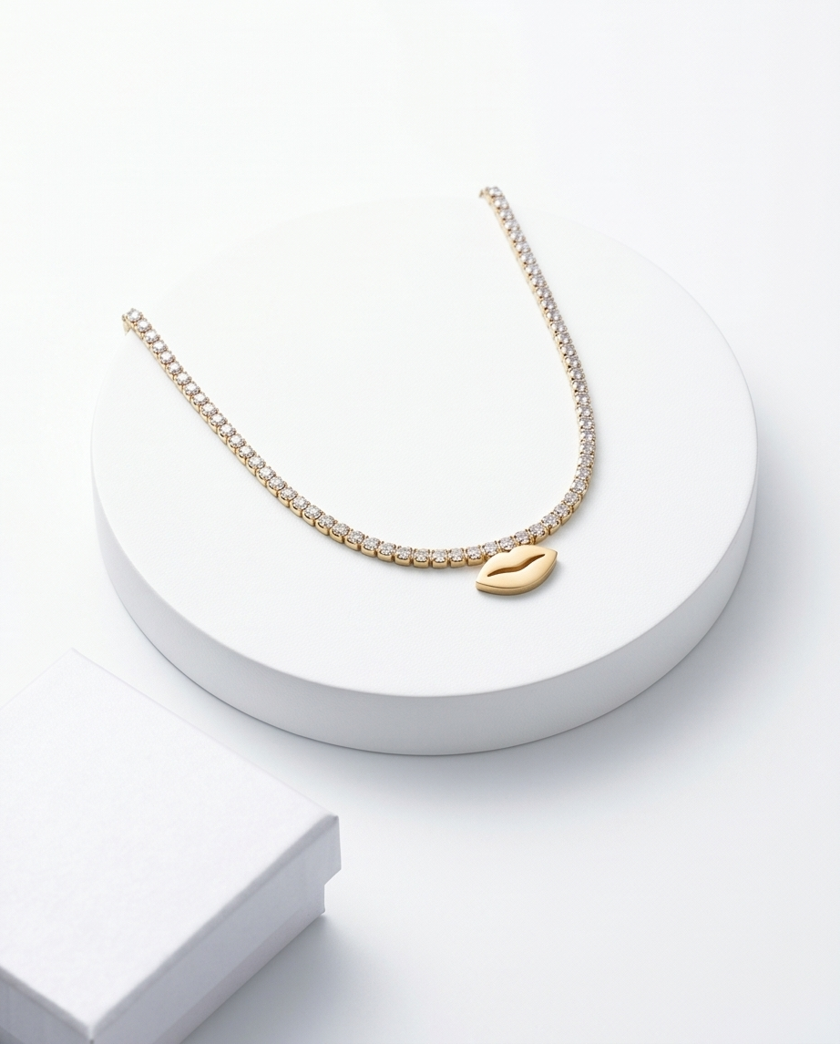 Collar acero quirúrgico mujer 66