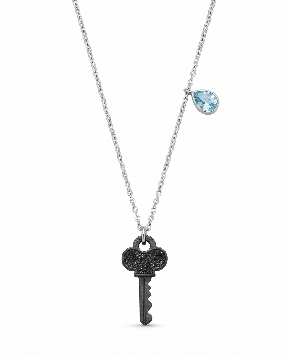 Collar acero quirúrgico mujer 1