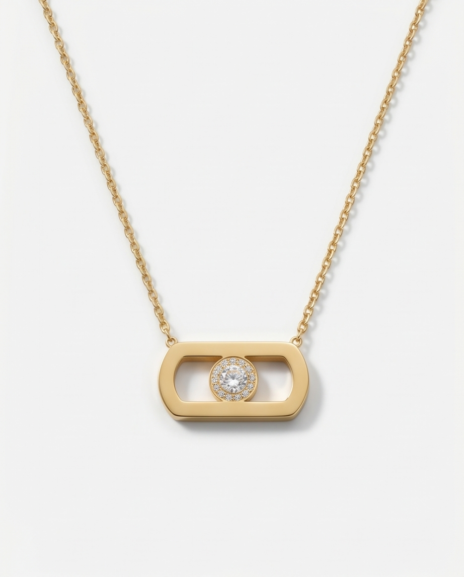 Collar acero quirúrgico mujer 2026 - 3