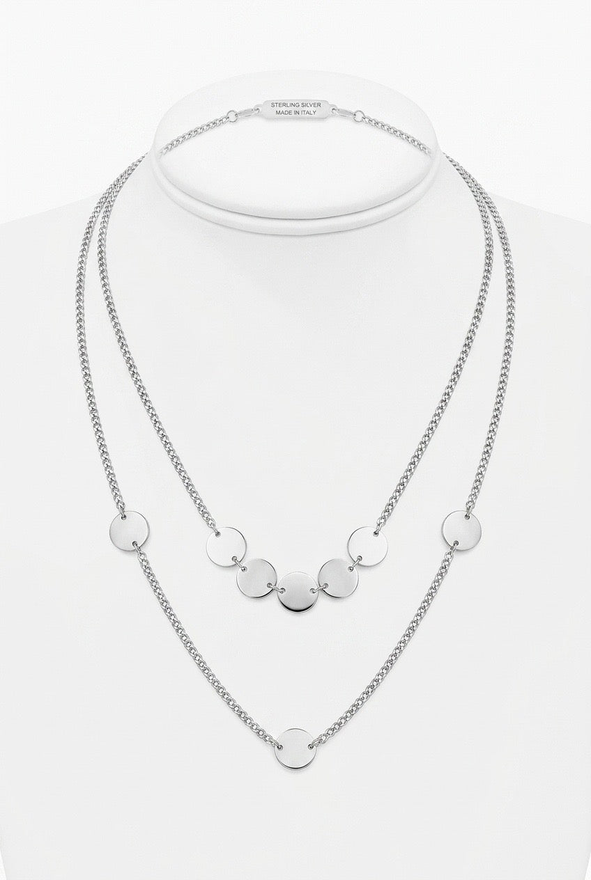 Collar de Acero Quirurgico doble con dije