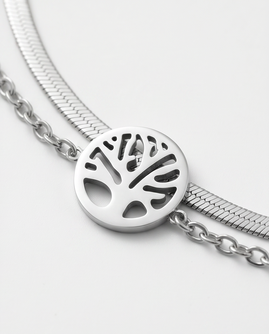 Pulsera acero quirúrgico mujer 49