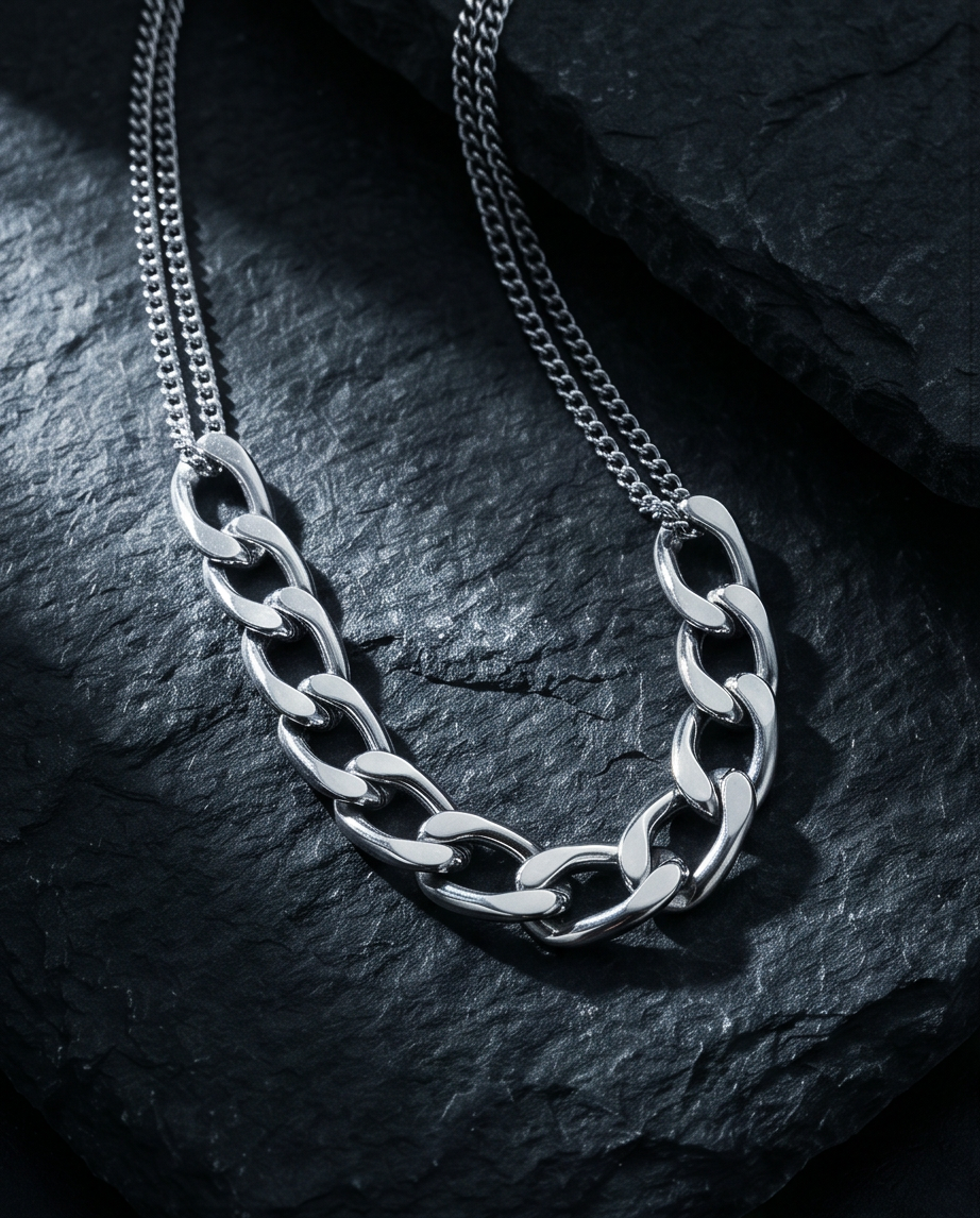 COLLAR UNISEX ACERO CON DIJE