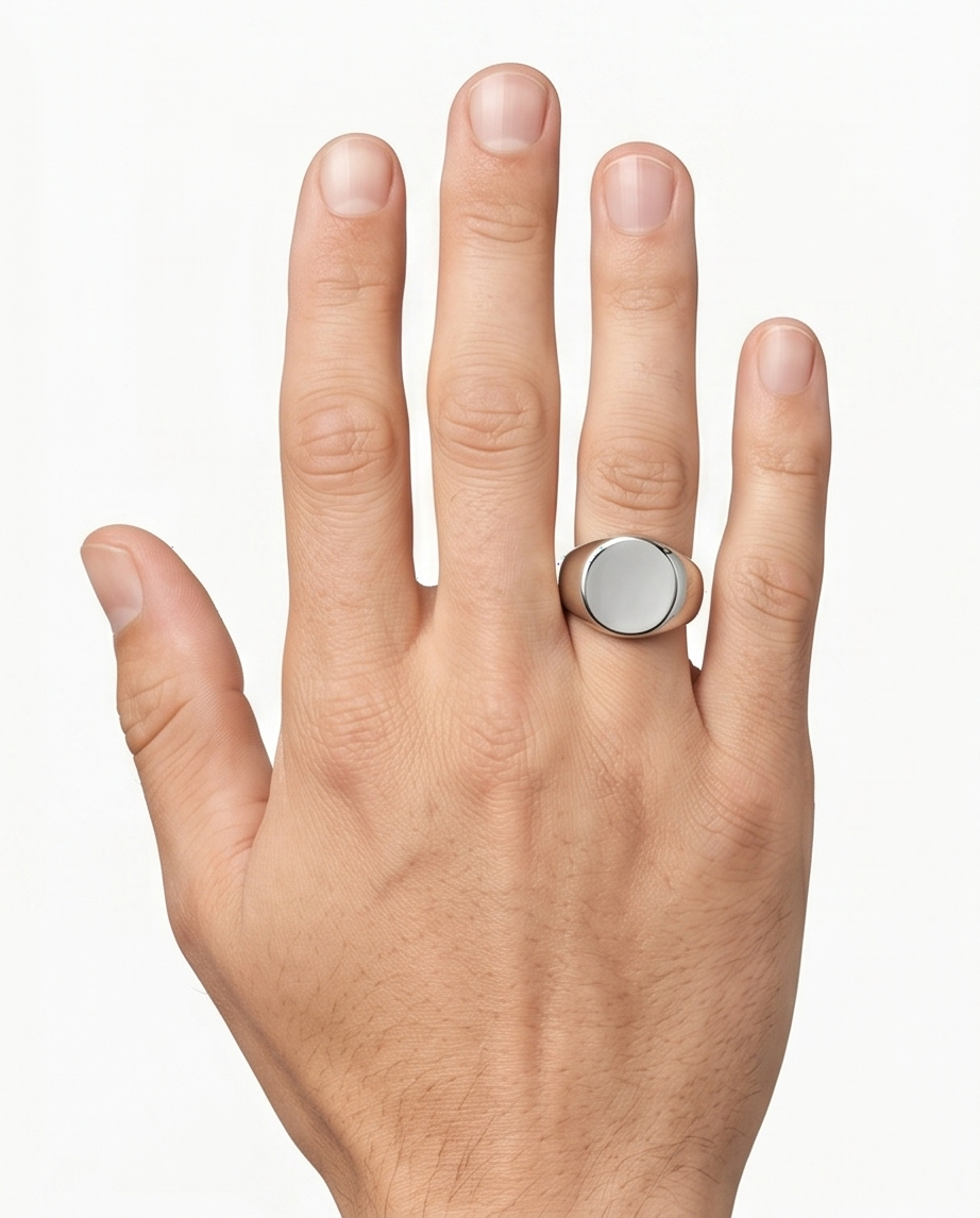 ANILLO DE ACERO QUJIRURGICO AN004 se puede grabar