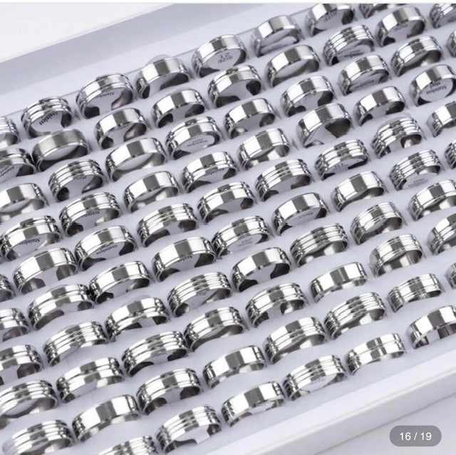 ANILLOS DE ACERO QUIRURGICO SET DE 36 ANILLOS 05