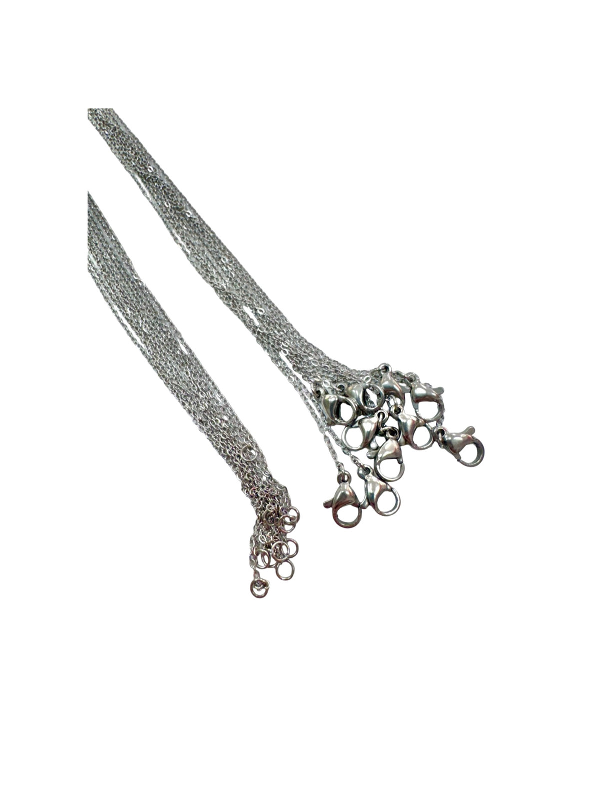 CADENA DE ACERO QUIRURGICO UNISEX POR 10 UNIDADES