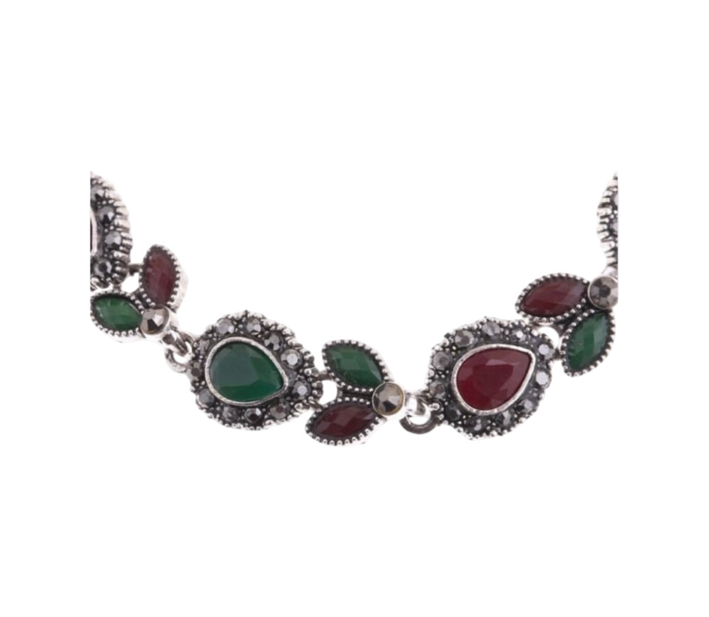 PULSERA DE BRONCE Y PIEDRAS