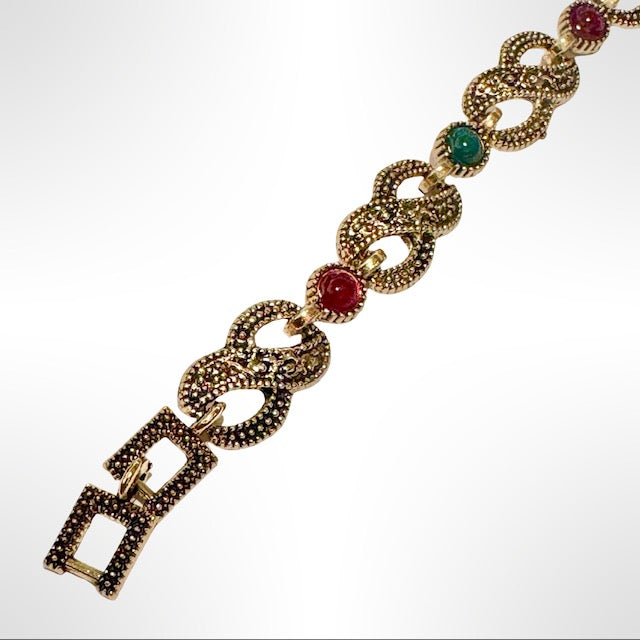 PULSERA DE BRONCE CON PIEDRAS