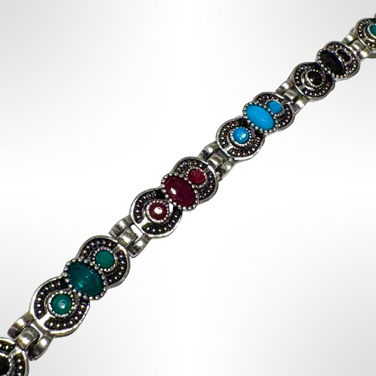 PULSERA DE BRONCE Y PIEDRAS