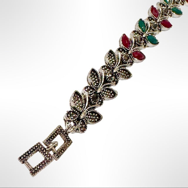 PULSERA DE BRONCE Y PIEDRAS