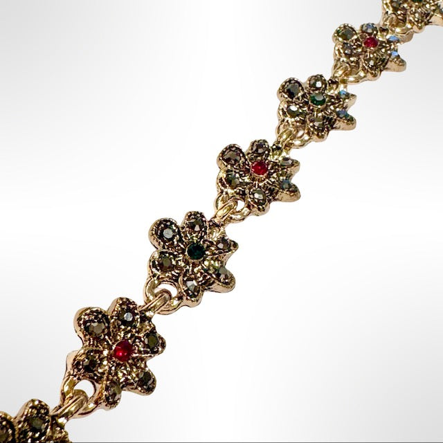 PULSERA DE BRONCE Y PIEDRAS