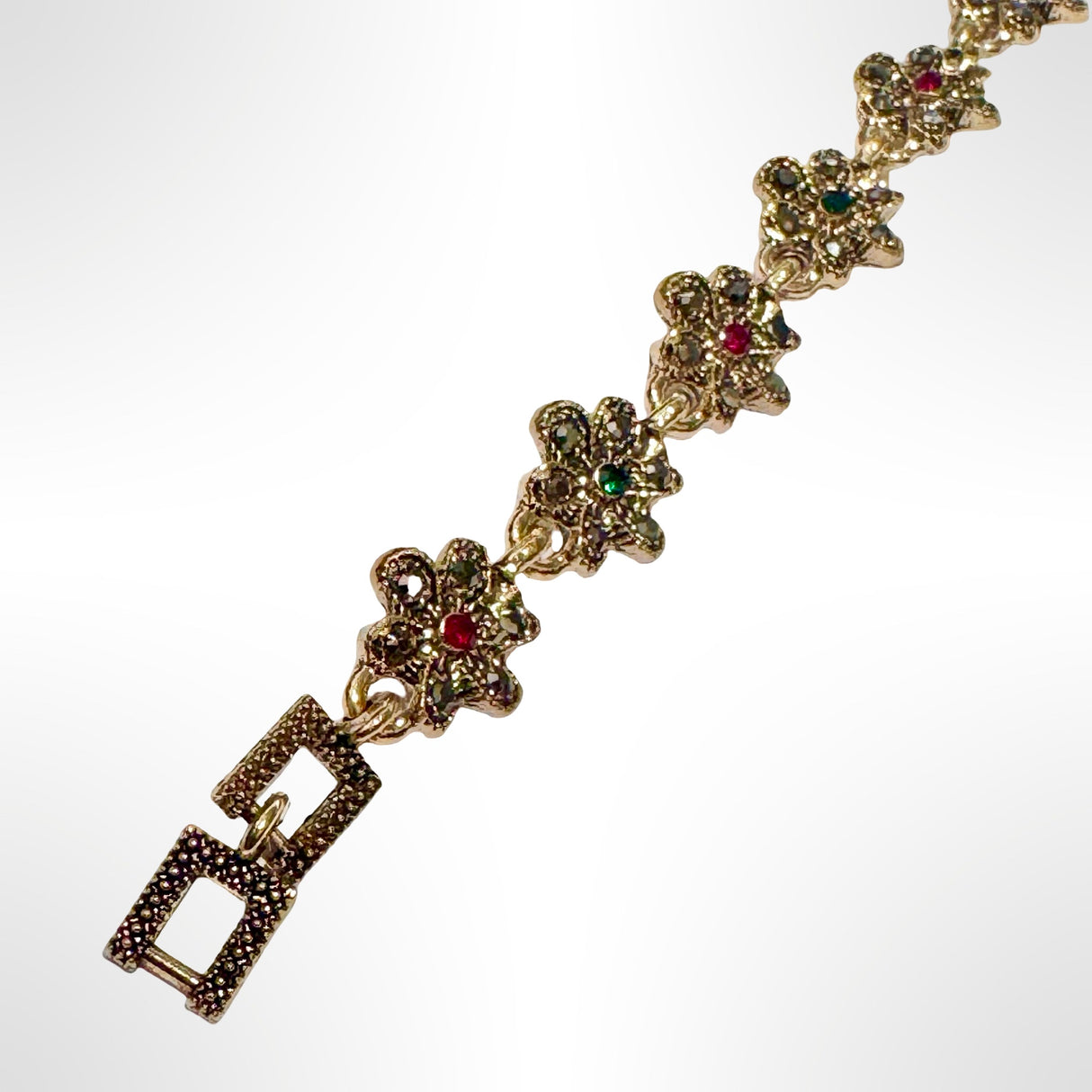 PULSERA DE BRONCE Y PIEDRAS