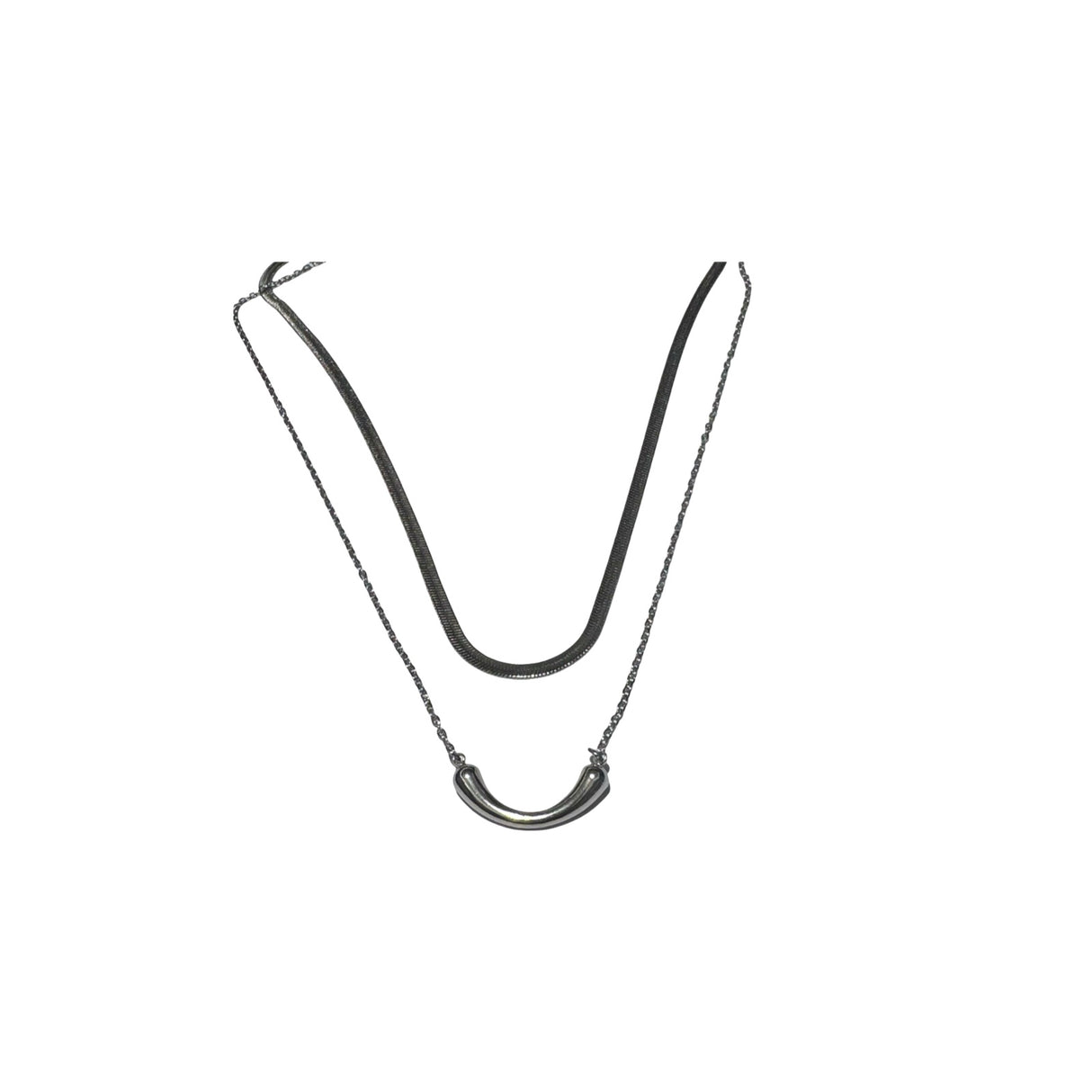 Collar Acero Quirurgico doble con Dije