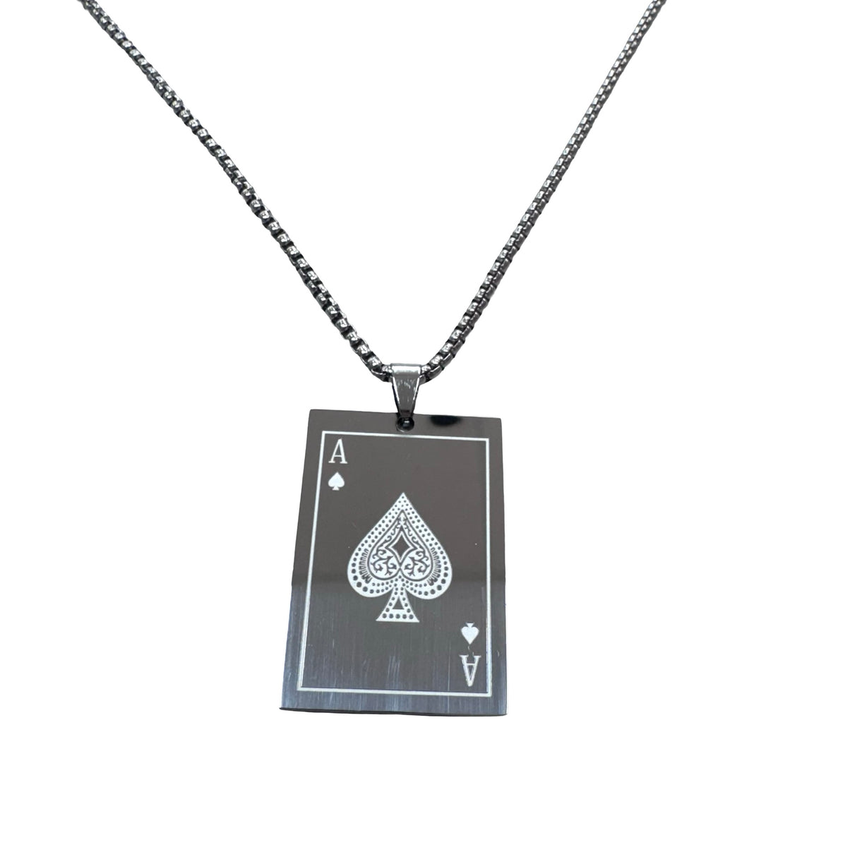 COLLAR UNISEX DE ACERO CON DIJE