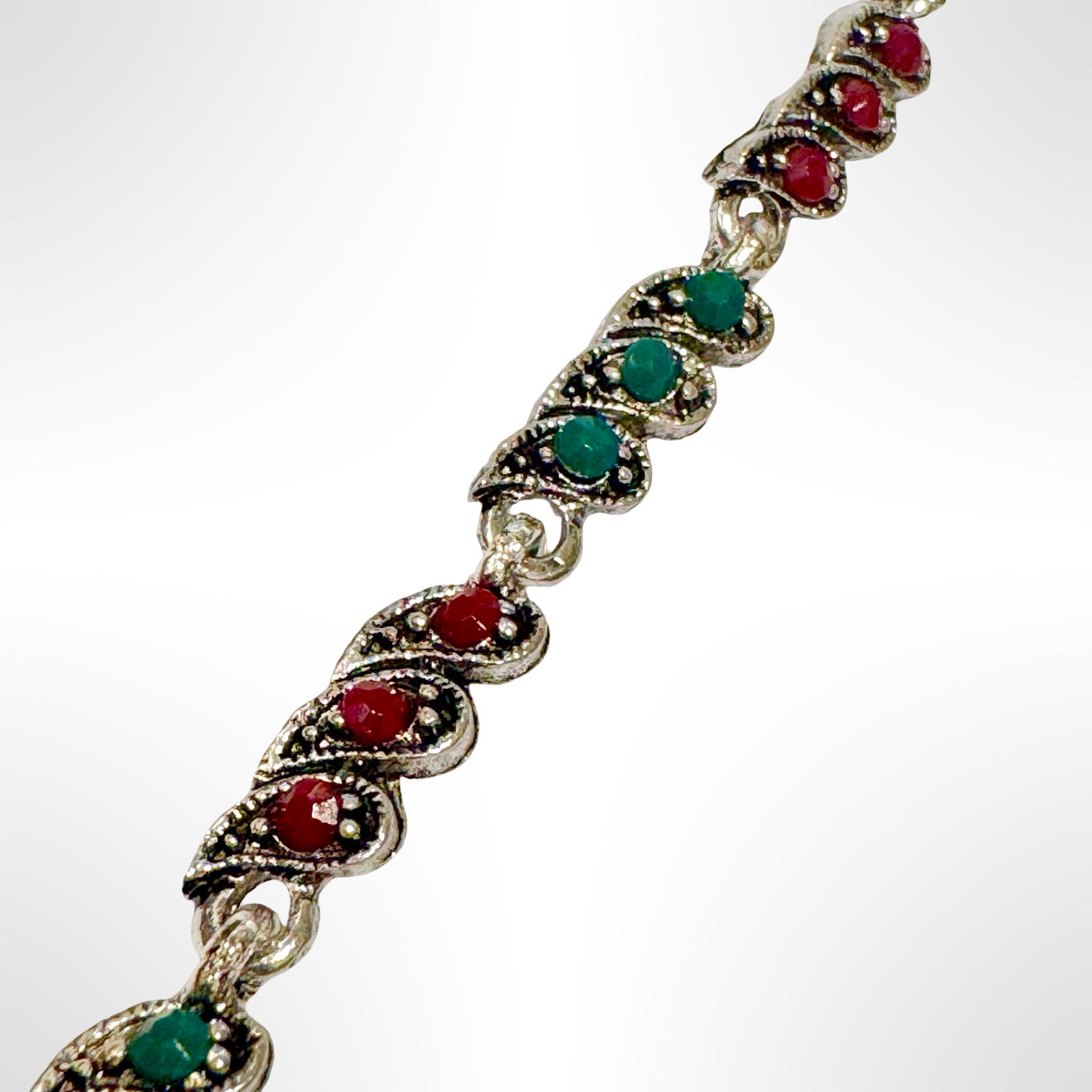 PULSERA DE BRONCE Y PIEDRAS