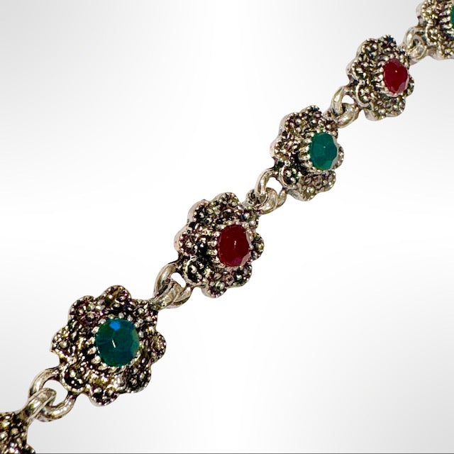 PULSERA DE BRONCE Y PIEDRAS