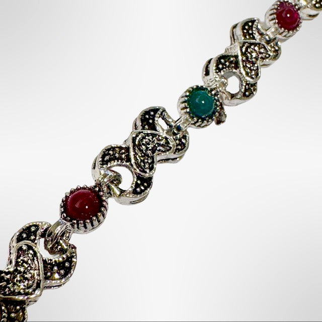 PULSERA DE BRONCE Y PIEDRAS