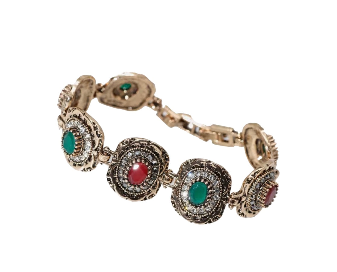 PULSERA DE BRONCE CON PIEDRAS