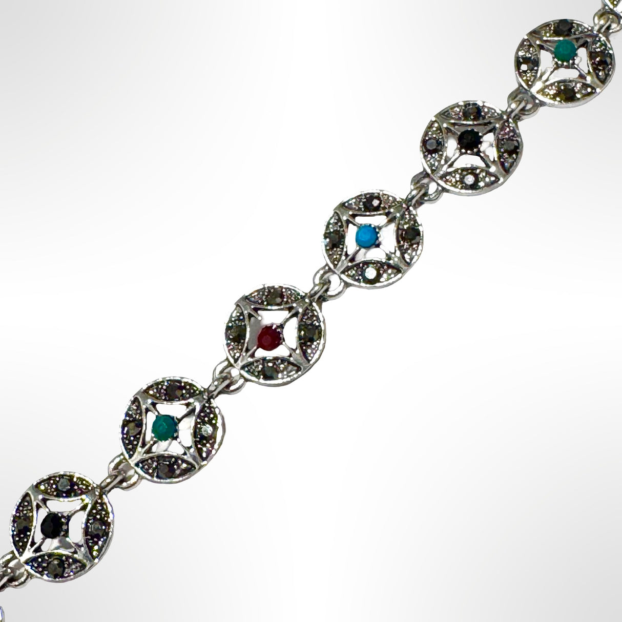 PULSERA DE BRONCE CON PIEDRAS