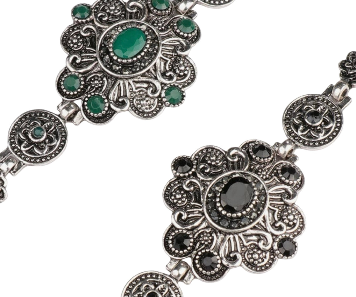 PULSERA DE BRONCE Y PIEDRAS