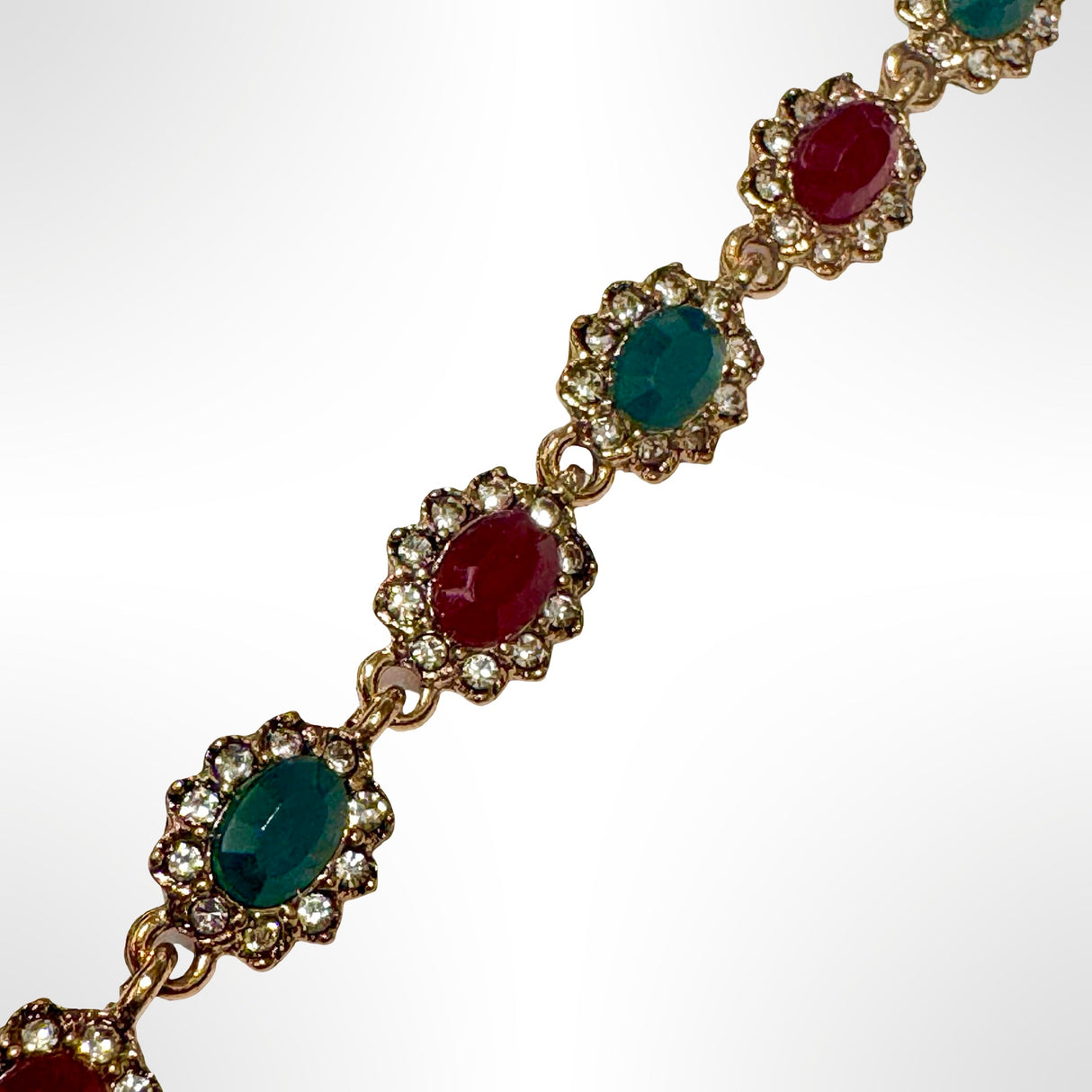 PULSERA DE BRONCE Y PIEDRAS