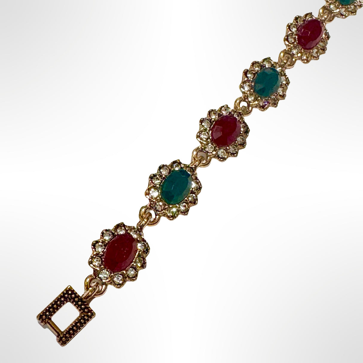 PULSERA DE BRONCE Y PIEDRAS