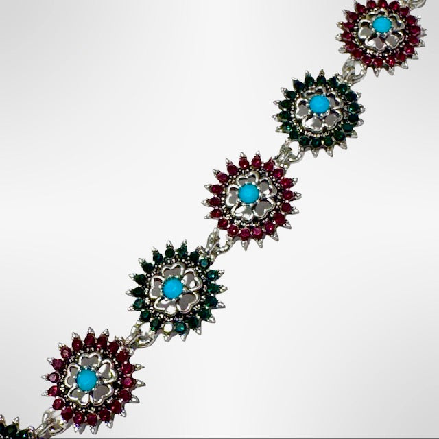 PULSERA DE BRONCE CON PIEDRAS