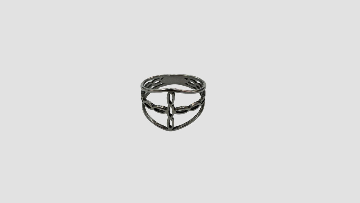 Anillo acero quirúrgico mujer 2