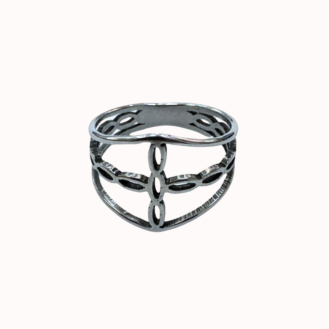 Anillo acero quirúrgico mujer 2