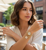 RELOJ DE FIESTA EN SET CON PULSERA